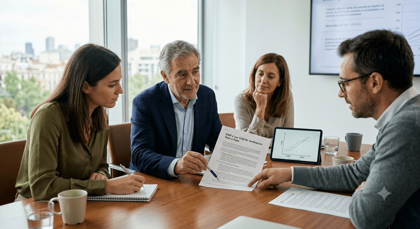 Informe de sostenibilidad e indicadores ESG junto a un documento de verificación independiente conforme a ISAE 3000